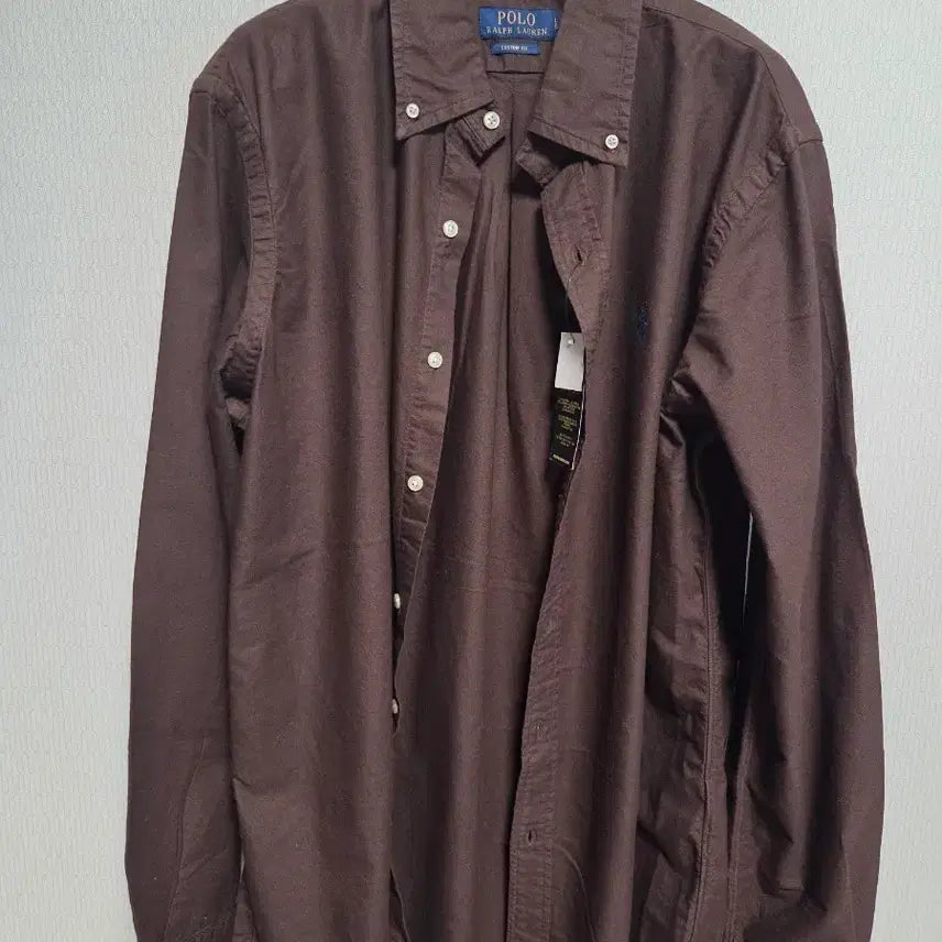 [BUNJANG] Polo Ralph Lauren Brown Shirt / Sp 폴로 랄프로렌 브라운 셔츠 남방