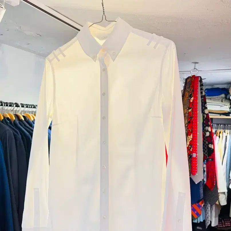 [BUNJANG] TIME White Shirt / 타임 화이트 셔츠 (이탈리아 원단 사용)