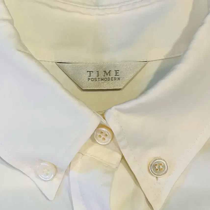 [BUNJANG] TIME White Shirt / 타임 화이트 셔츠 (이탈리아 원단 사용)