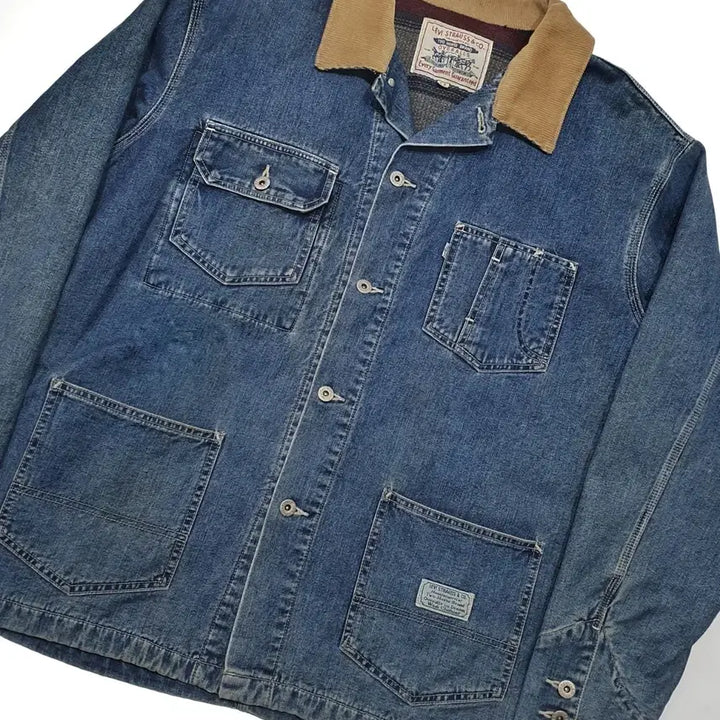 [SOLD OUT] 리바이스 90s 실버탭 워크 데님 초어 자켓 (105~110)