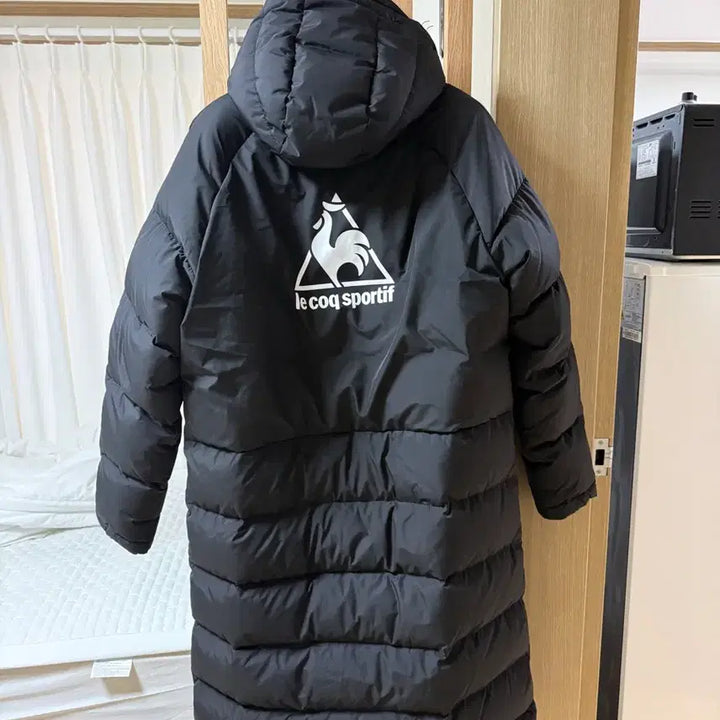 [BUNJANG] Le Coq Sportif Black Long Down Jacket XL / 르꼬끄 스포르티브 블랙 롱패딩 XL