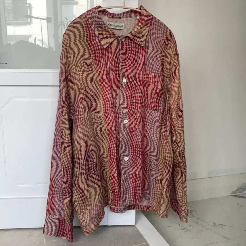 [BUNJANG] Our Legacy Box Shirt Hypnosis Print / 아워레가시 박스 셔츠 타탄 힙노시스 프린트