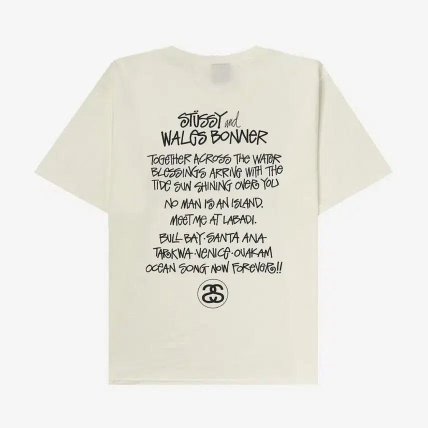 [BUNJANG] Stussy Wales Bonner Ivory T-shirt / [새상품]스투시 x 웨일즈보너 티셔츠 반팔 아이보리 Msize