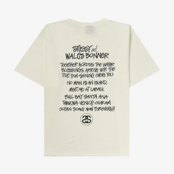 [BUNJANG] Stussy Wales Bonner Ivory T-shirt / [새상품]스투시 x 웨일즈보너 티셔츠 반팔 아이보리 Msize