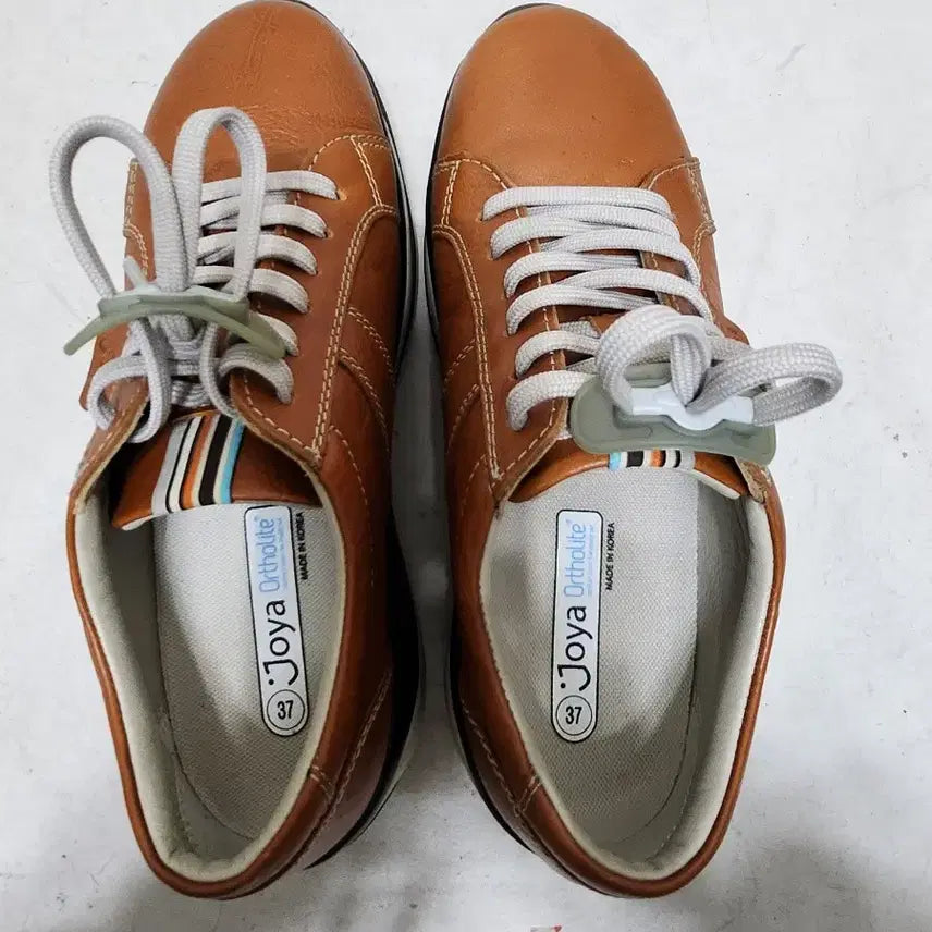 [BUNJANG] Joya Leather Walking Shoes Brown 240 / Joya 가죽 워킹화 브라운 240