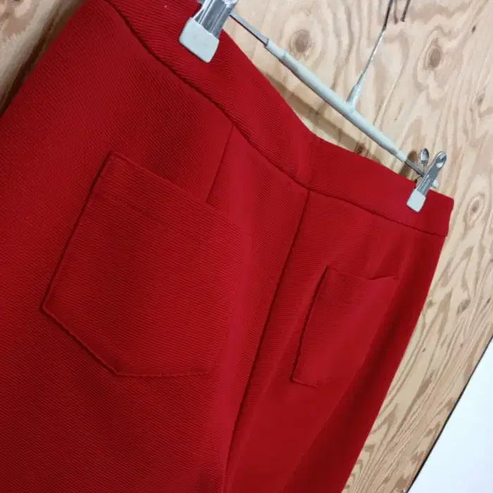 [BUNJANG] Sysmax Sequin Embellished Pants Red 66 / 시스막스 스팽글 장식 바지 레드 66