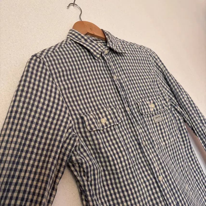 [BUNJANG] Ralph Lauren Denim &amp; Supply Gingham Check Shirt / 랄프로렌 데님앤서플라이 깅엄 체크 셔츠 S 남방 내추럴 폴로