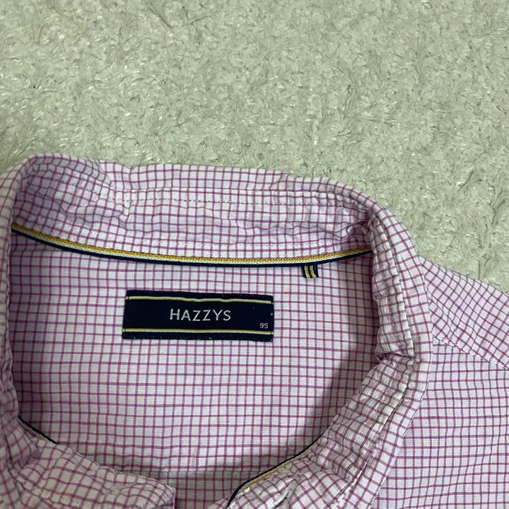 [BUNJANG] Hazzys Checkered Short Sleeve Shirt (Size 95) / 헤지스 반팔 셔츠 체크 95
