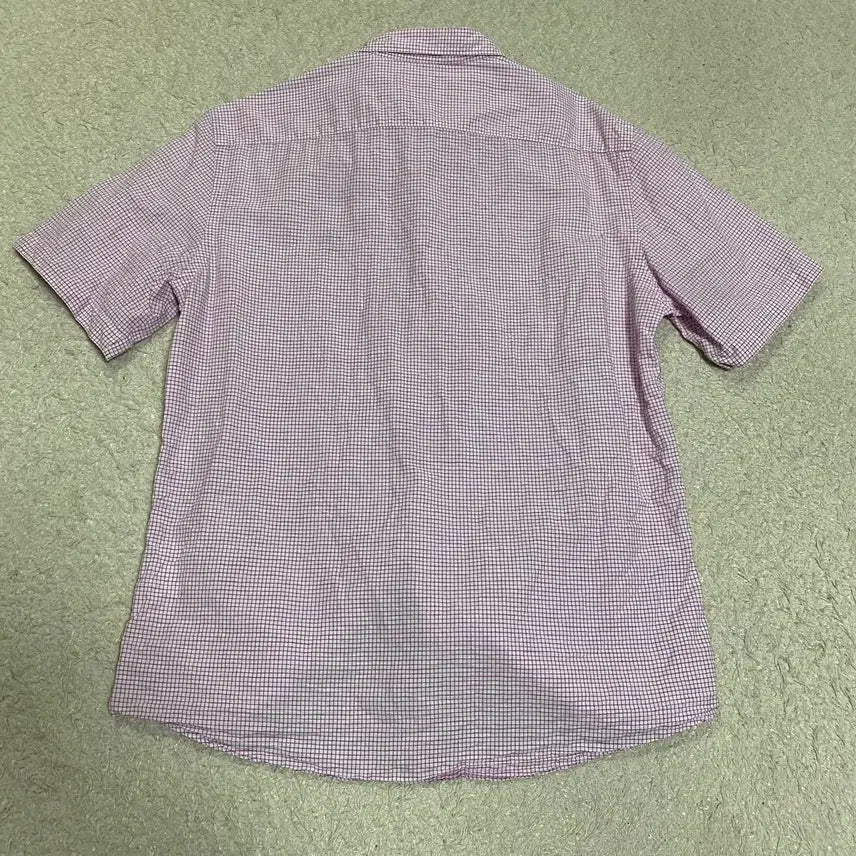 [BUNJANG] Hazzys Checkered Short Sleeve Shirt (Size 95) / 헤지스 반팔 셔츠 체크 95