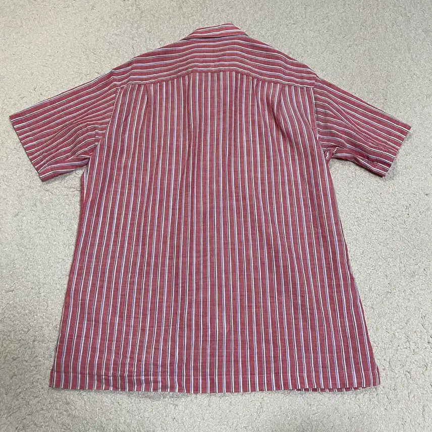 [BUNJANG] Daks Striped Short Sleeve Shirt 105 / 닥스 스트라이프 반팔 셔츠 105