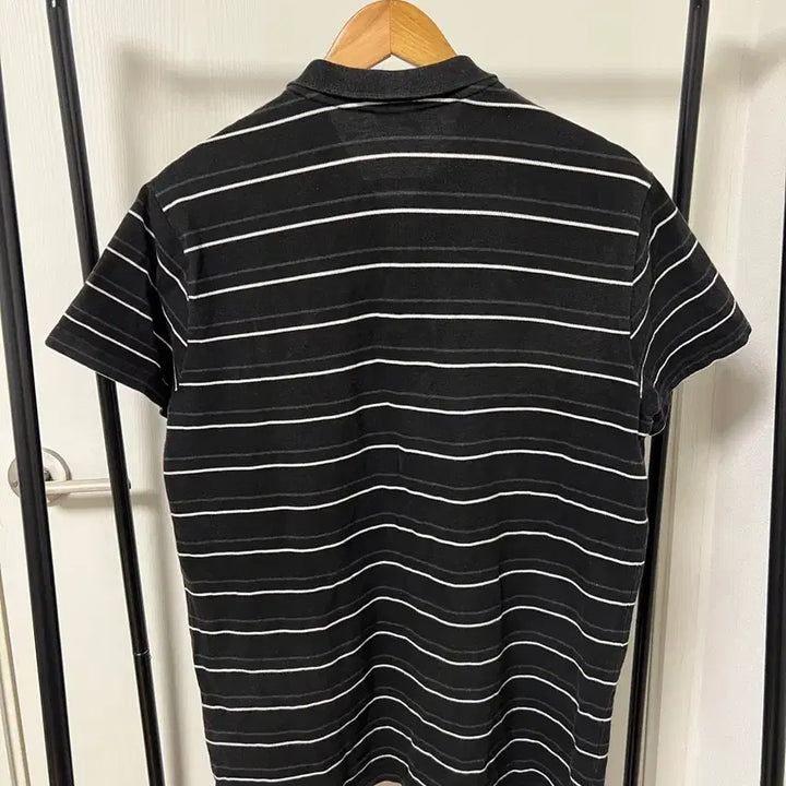 [BUNJANG] Puma Stripe Short Sleeve Polo Shirt / 푸마 스트라이프 반팔 카라티 블랙 1070