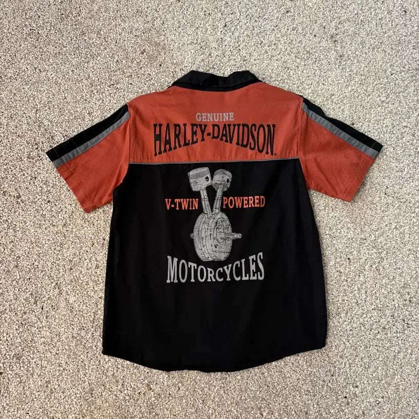 [BUNJANG] Harley-Davidson Short Sleeve Shirt / 할리데이비슨 반팔 셔츠