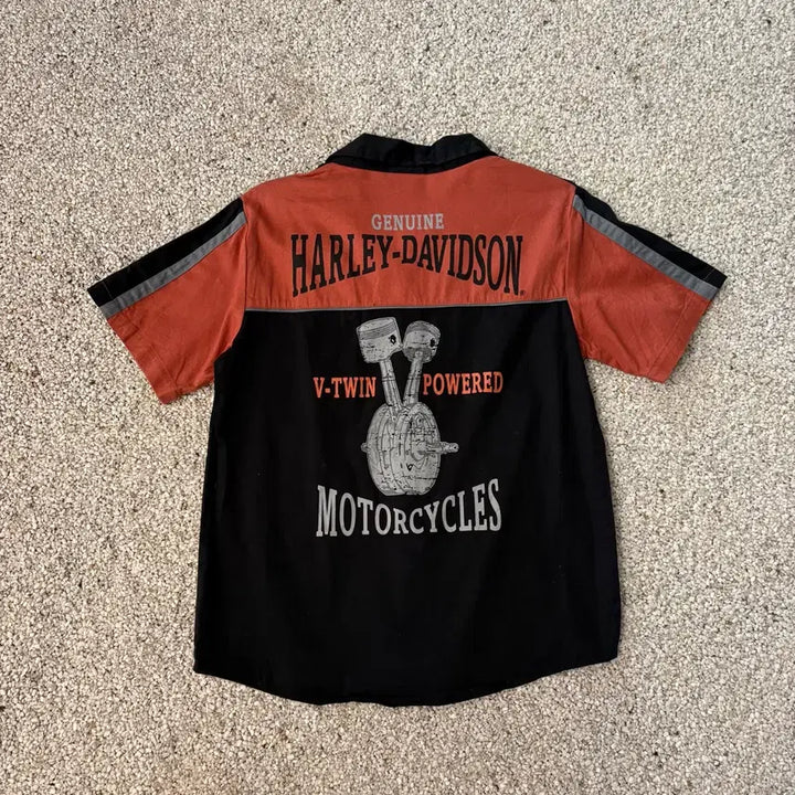 [BUNJANG] Harley-Davidson Short Sleeve Shirt / 할리데이비슨 반팔 셔츠