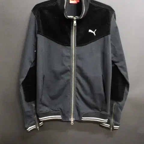 [BUNJANG] PUMA Corduroy Color Block Zip-up Jacket / PUMA 코듀로이 배색 집업자켓