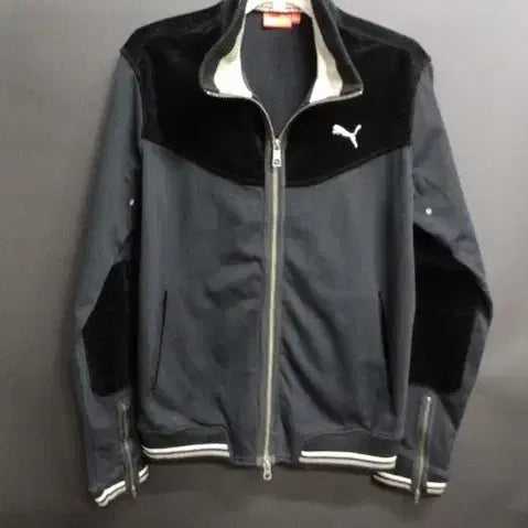 [BUNJANG] PUMA Corduroy Color Block Zip-up Jacket / PUMA 코듀로이 배색 집업자켓