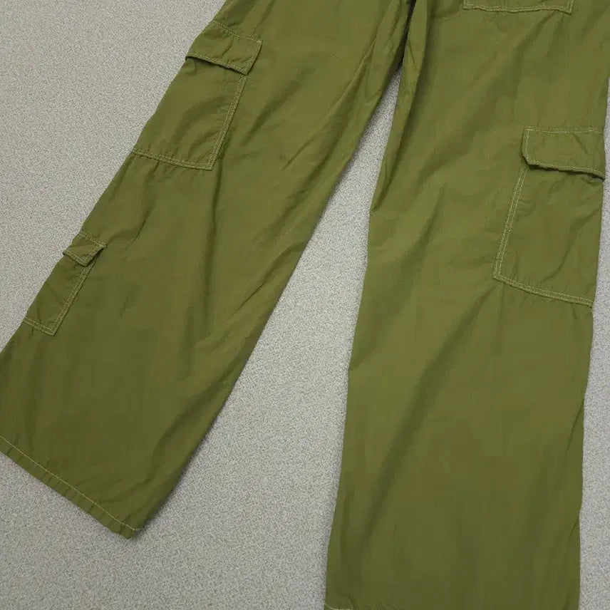 [SOLD OUT] (M)자라 여성 카고 바지 와이드 카키올리브 빈티지 J19W2584