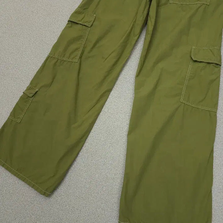 [SOLD OUT] (M)자라 여성 카고 바지 와이드 카키올리브 빈티지 J19W2584