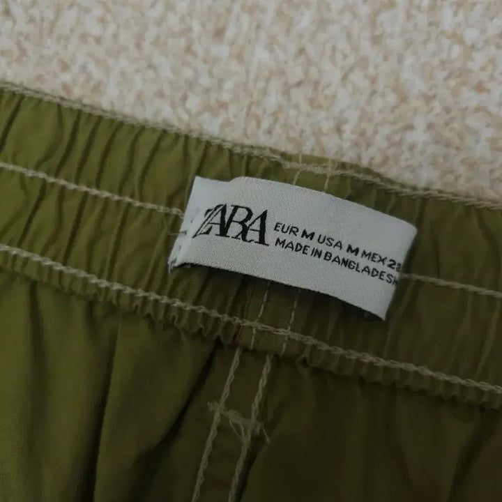 [SOLD OUT] (M)자라 여성 카고 바지 와이드 카키올리브 빈티지 J19W2584