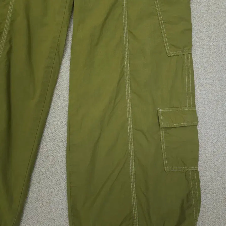 [SOLD OUT] (M)자라 여성 카고 바지 와이드 카키올리브 빈티지 J19W2584