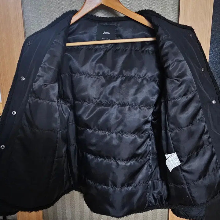 [BUNJANG] Roem Quilted Tweed Black Jacket / Roem 로엠 퀼팅 트위드 블랙 자켓 M