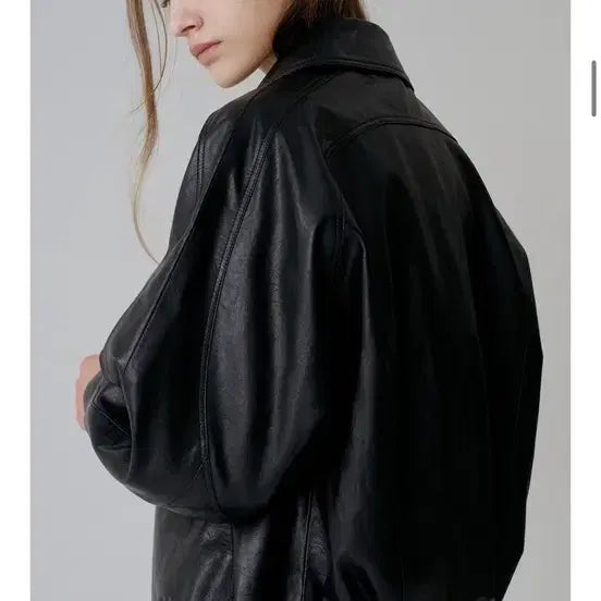 [BUNJANG] Eve Sage Leather Jacket / 이브세이지 레더 자켓