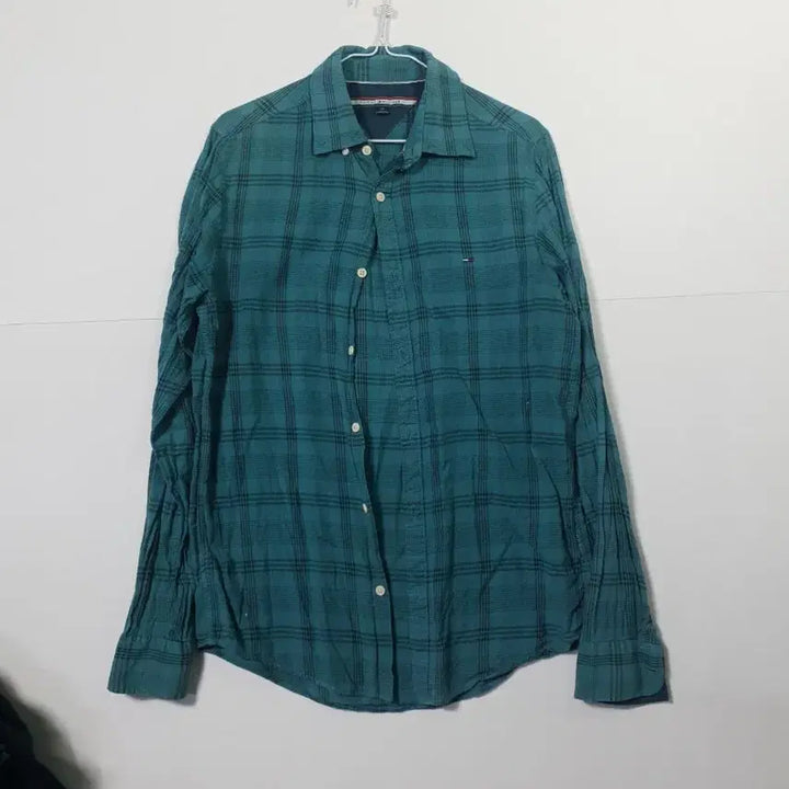 [BUNJANG] Tommy Hilfiger Green Check Long Sleeve Shirt / 타미힐피거 그린 체크 긴팔(실측 95~100) 셔츠 1100868