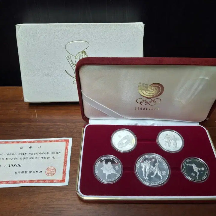 [BUNJANG] Seoul Olympic 2nd Anniversary Commemorative Coin Set / 서울올림픽 2차 기념주화 세트