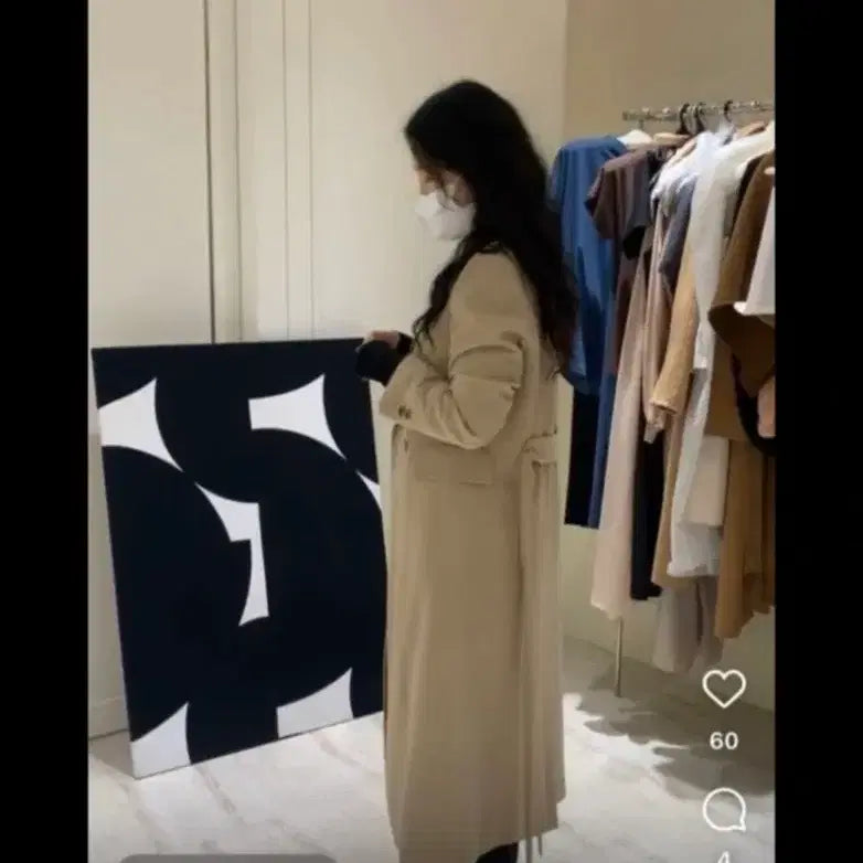 [BUNJANG] Around Yul Beige Long Jacket / 어라운드율 베이지롱자켓 새상품