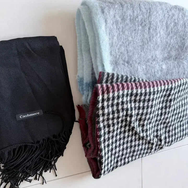 [BUNJANG] Cashmere Checkered Scarf / 체크 무늬 머플러 / 캐시미어/도톰한목도리새상품