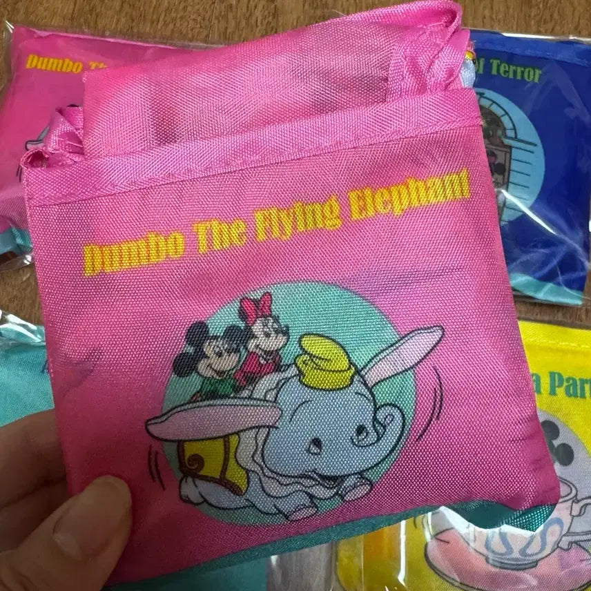 [BUNJANG] Mickey Pink Eco-Friendly Foldable Shopping Bag / 미키 핑크 에코백