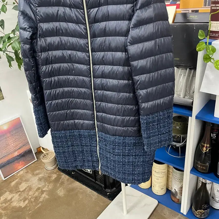 [BUNJANG] Erno Tweed Goose Down Padded Jacket (Size 44) / 에르노 트위드 구스다운 패딩점퍼 44