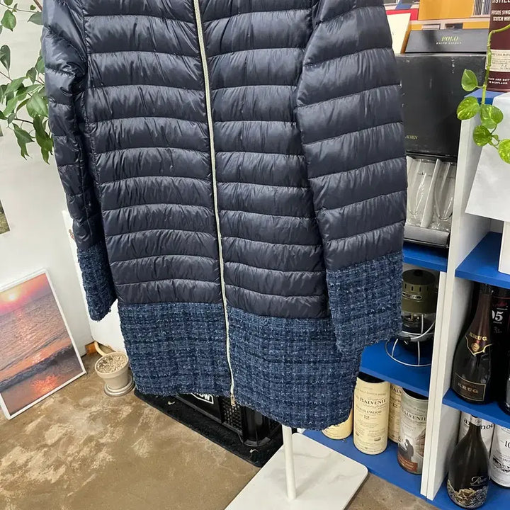 [BUNJANG] Erno Tweed Goose Down Padded Jacket (Size 44) / 에르노 트위드 구스다운 패딩점퍼 44