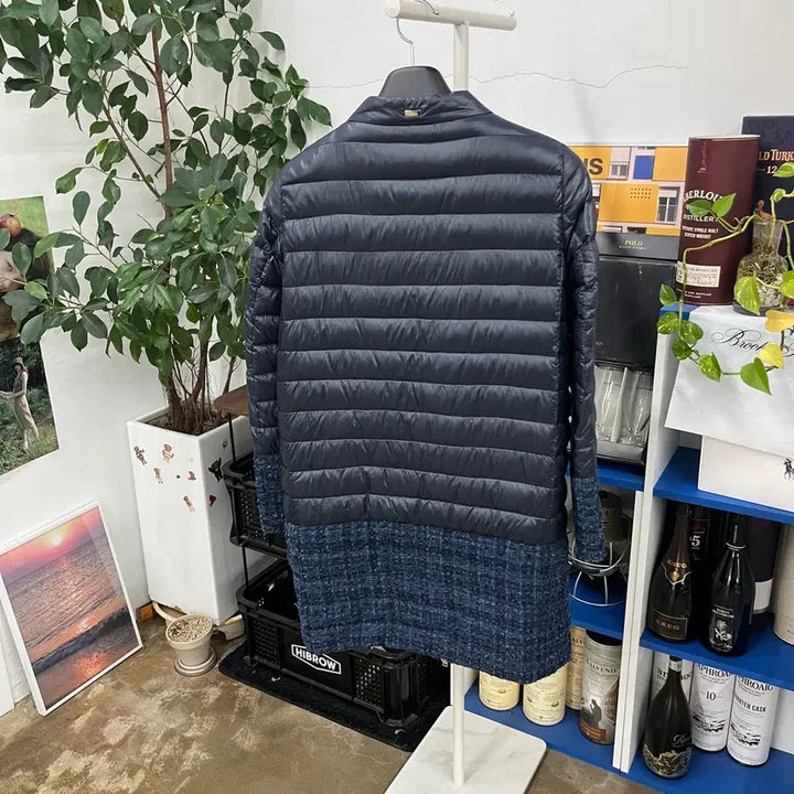 [BUNJANG] Erno Tweed Goose Down Padded Jacket (Size 44) / 에르노 트위드 구스다운 패딩점퍼 44