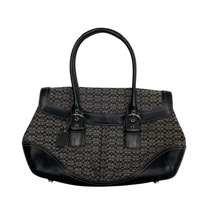 [BUNJANG] Coach Y2K Signature Black Shoulder Bag / 코치 y2k 시그니처 블랙 숄더백