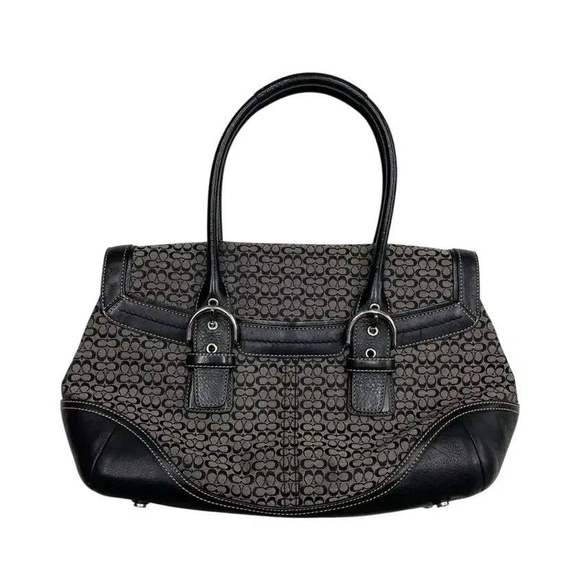 [BUNJANG] Coach Y2K Signature Black Shoulder Bag / 코치 y2k 시그니처 블랙 숄더백