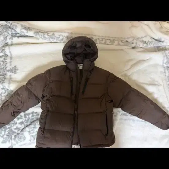 [BUNJANG] No.Manual Duck Down Hooded Short Padded Jacket / 노매뉴얼 숏패딩 브라운 덕다운 후드 s