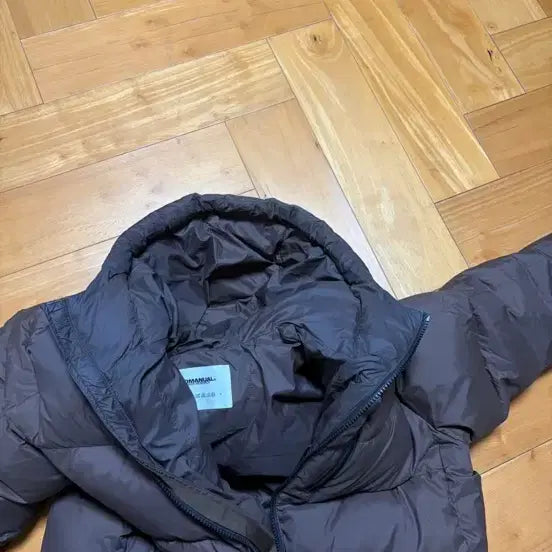 [BUNJANG] No.Manual Duck Down Hooded Short Padded Jacket / 노매뉴얼 숏패딩 브라운 덕다운 후드 s