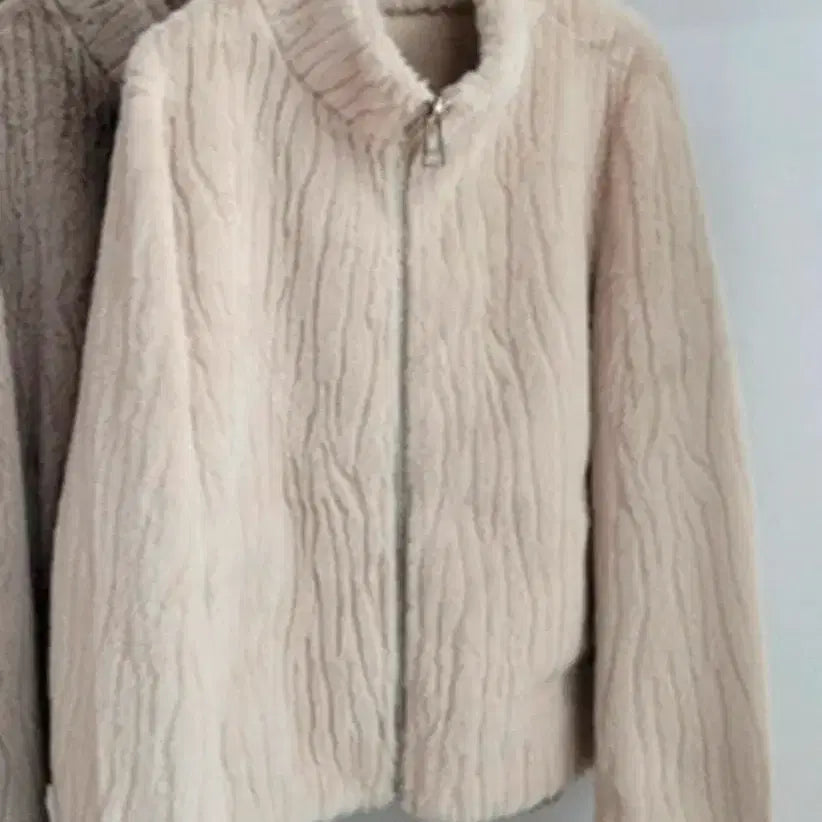[BUNJANG] Fake Fur Jacket - Cream Ivory / 페이크퍼자켓 새상품