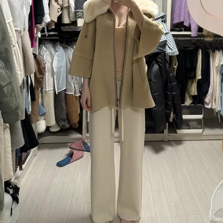 [BUNJANG] Hayes Cashmere Mink Fur / 헤이에스 캐시 밍크퍼