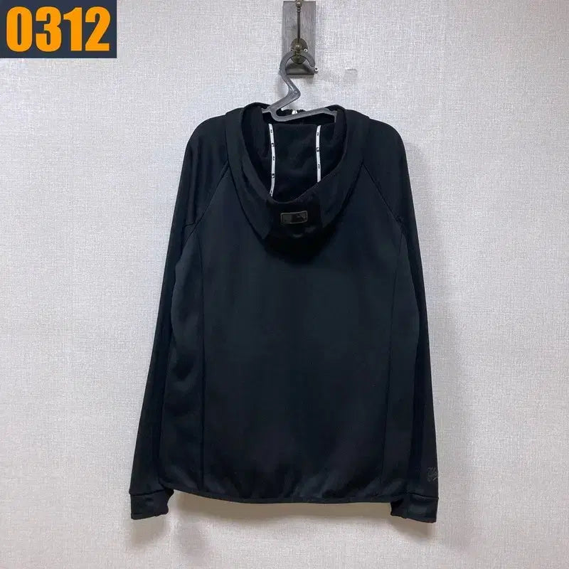 [BUNJANG] MLB Black Hoodie Zip-Up Jacket / 100 MLB 엠엘비 검정 후드집업 자켓 아우터