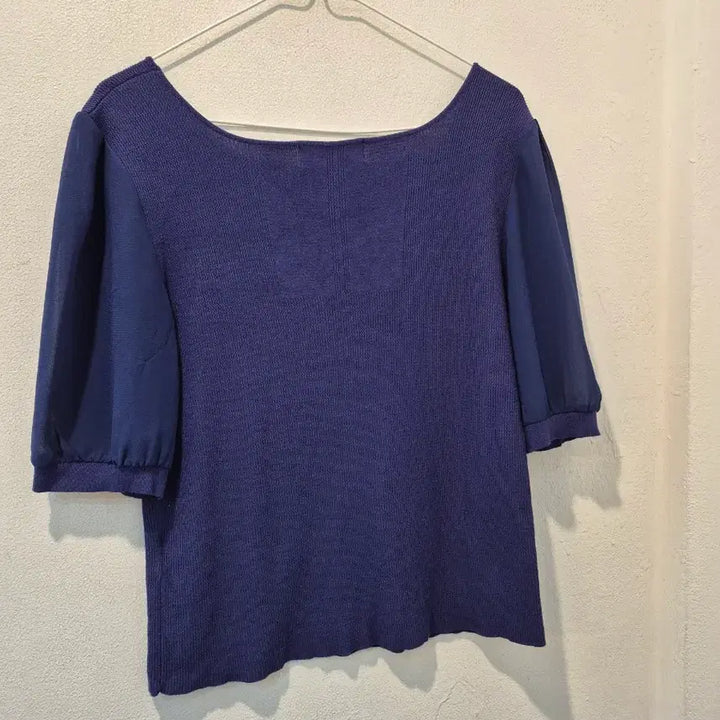 [BUNJANG] Cerruti 1881 Puff Sleeve Knit Top / 세루티 1881 퍼프 반팔 니트
