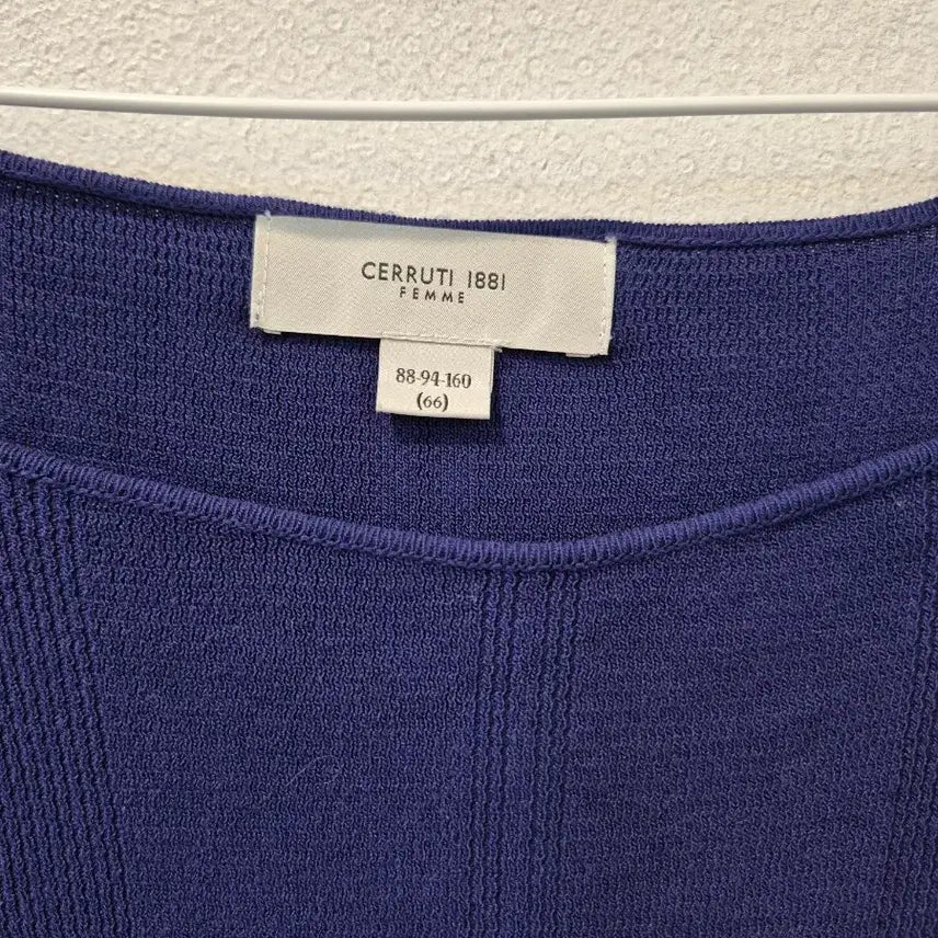 [BUNJANG] Cerruti 1881 Puff Sleeve Knit Top / 세루티 1881 퍼프 반팔 니트