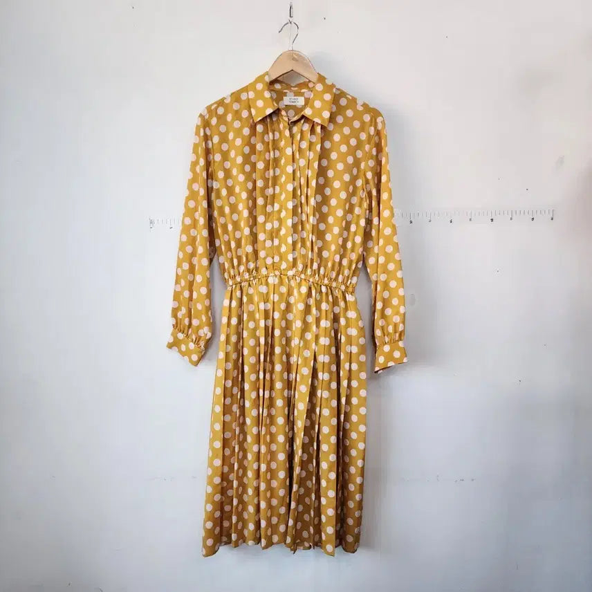 [BUNJANG] Studio Tomboy Yellow Dot Long Dress / 스튜디오톰보이 옐로우 도트 롱 원피스