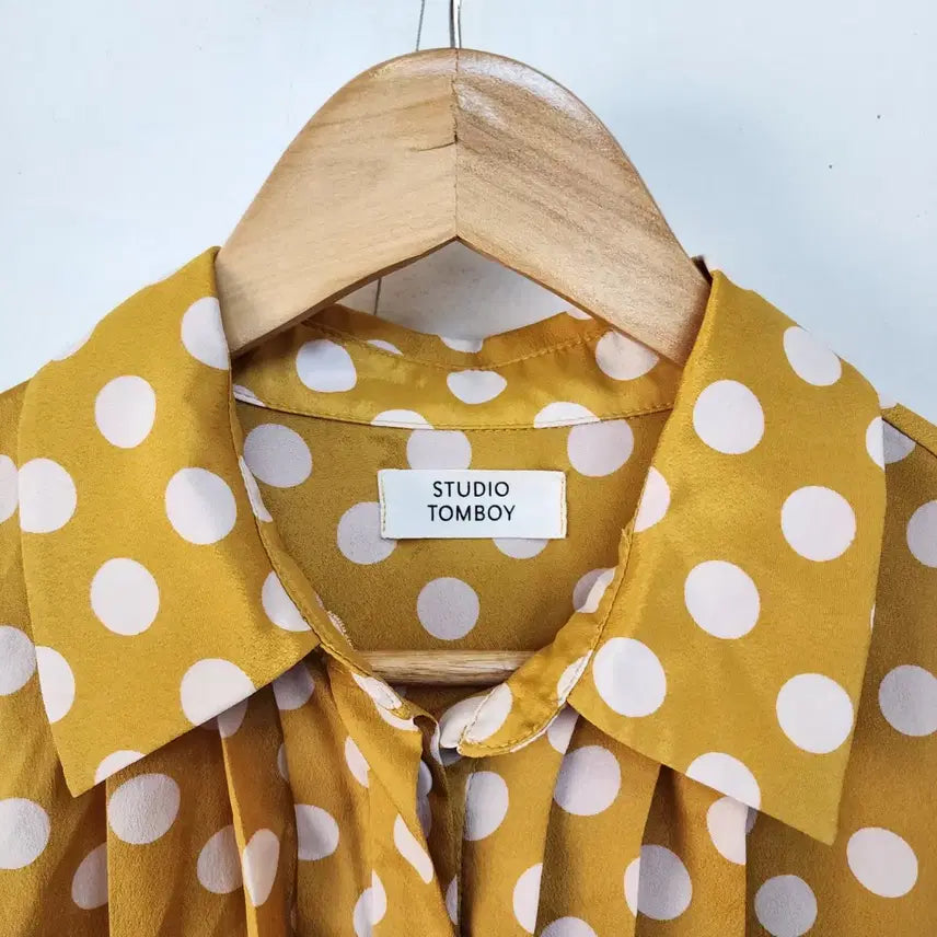 [BUNJANG] Studio Tomboy Yellow Dot Long Dress / 스튜디오톰보이 옐로우 도트 롱 원피스