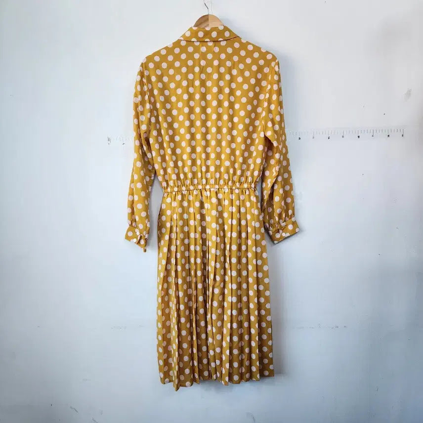 [BUNJANG] Studio Tomboy Yellow Dot Long Dress / 스튜디오톰보이 옐로우 도트 롱 원피스