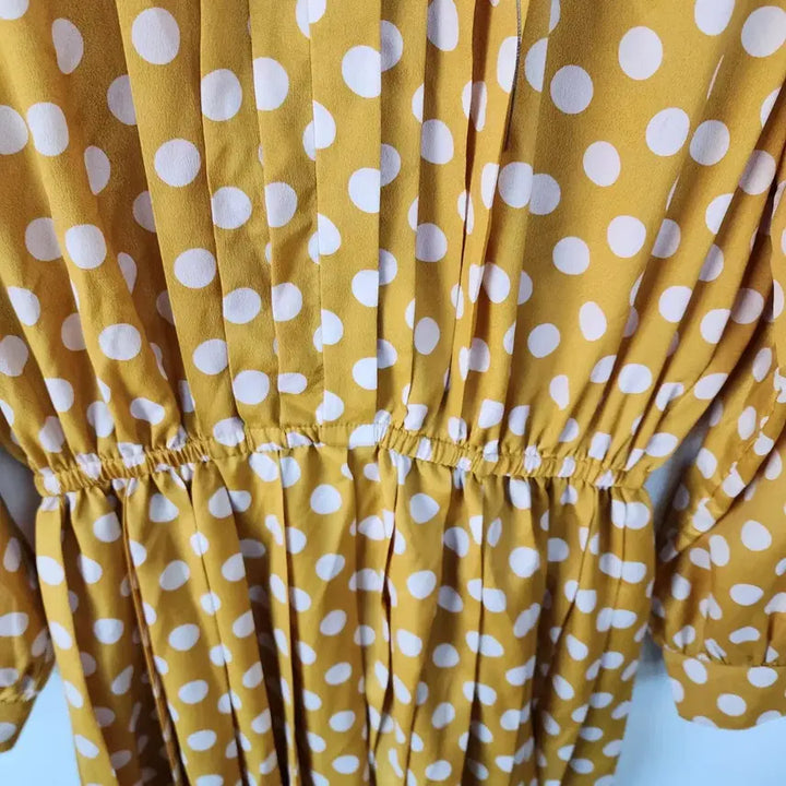 [BUNJANG] Studio Tomboy Yellow Dot Long Dress / 스튜디오톰보이 옐로우 도트 롱 원피스
