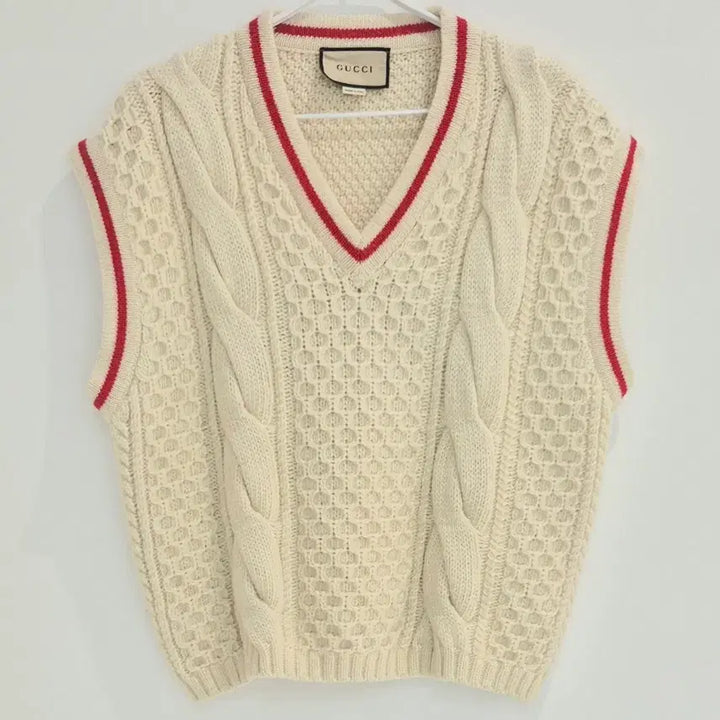 [BUNJANG] Gucci Cable Knit Vest / [중고명품셀렉트]구찌 울 케이블 니트 베스트
