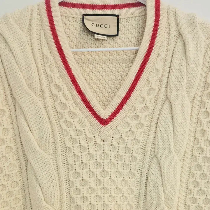 [BUNJANG] Gucci Cable Knit Vest / [중고명품셀렉트]구찌 울 케이블 니트 베스트