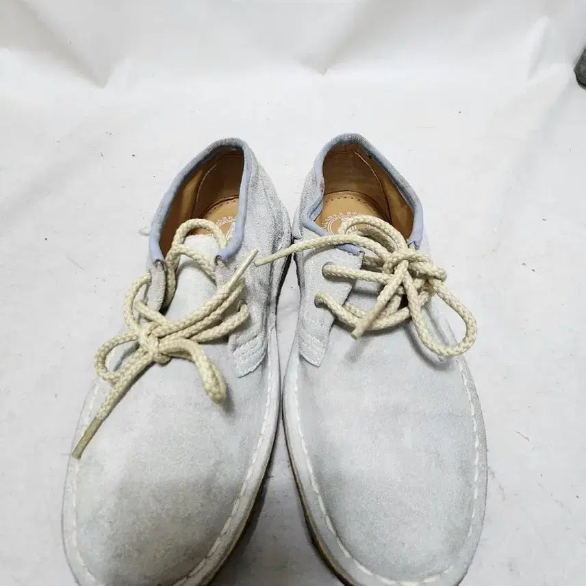 [BUNJANG] Clarks Suede Lace-up Shoes Sky Blue / 225 클락스 스웨이드 레이스업 슈즈