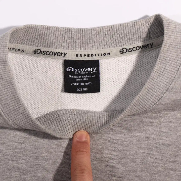 [BUNJANG] Discovery Logo Sweatshirt - B217 / 디스커버리 로고 맨투맨 B217